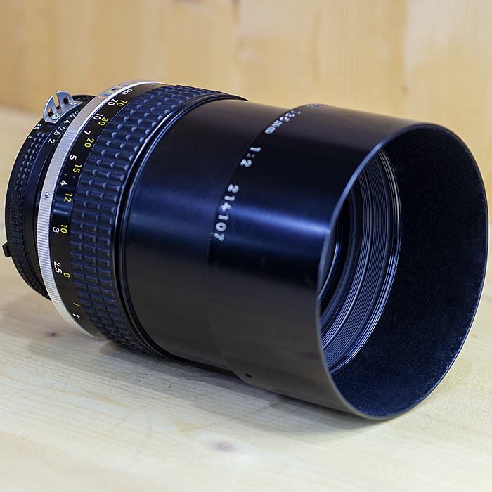 니콘 NIKON MF Nikkor 135mm 1:2 Ais /95%
