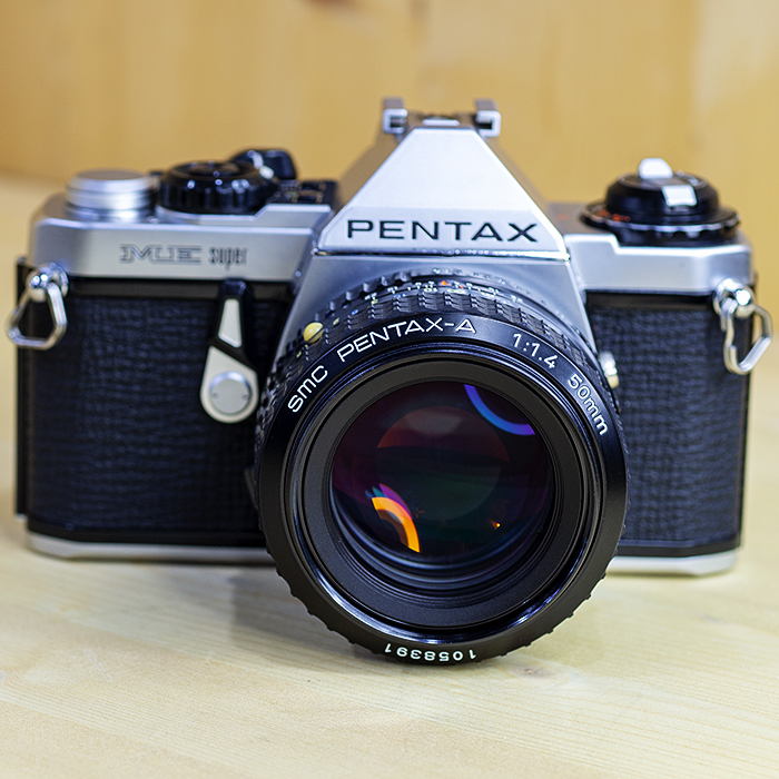 펜탁스 PENTAX ME Super +SMC PENTAX-A50mm 1:1.4 UV필타.스트렙/95%