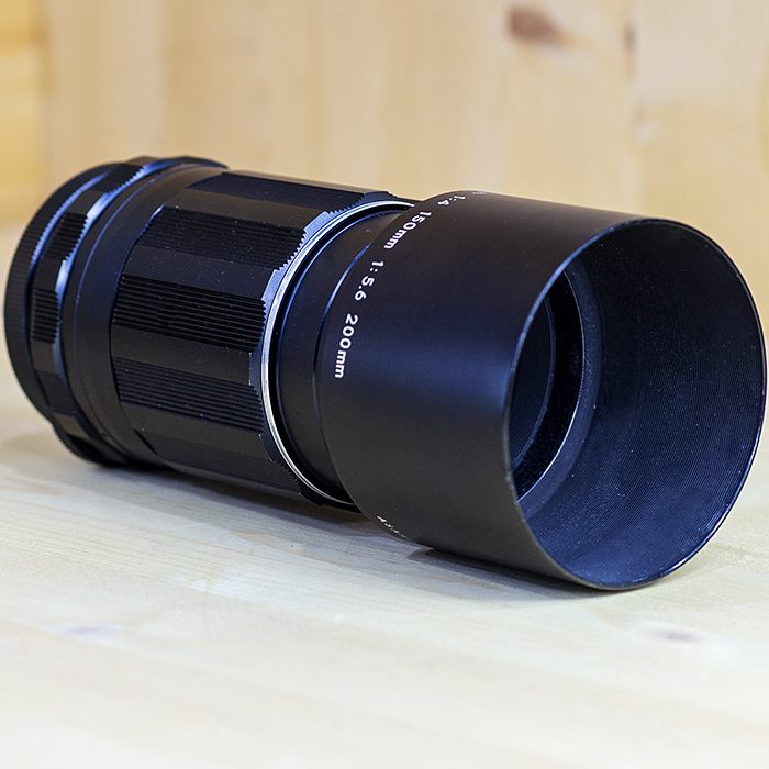 펜탁스 PENTAX Super Takumar 135mmF1:3.5 M42.후드 /90%