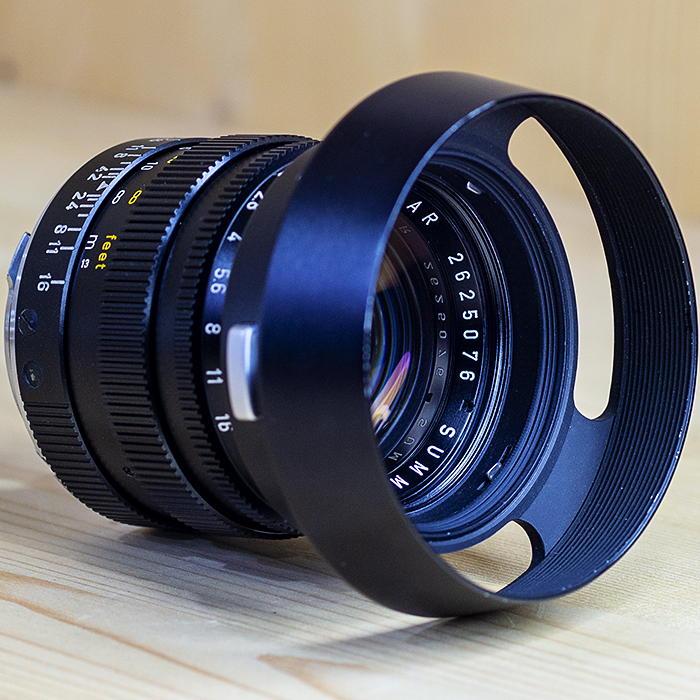 라이카 Leica SUMMILUX M50mm F1.4 블랙 (12586 후드포함)/95%