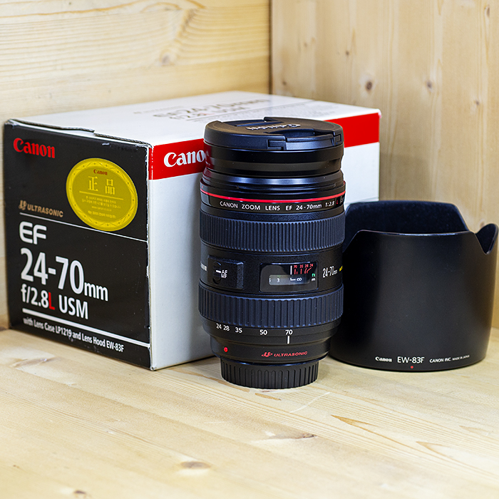 캐논 Canon EF 24-70mm F2.8L USM 정품박스세트.생산년도UW09** 후드/98%