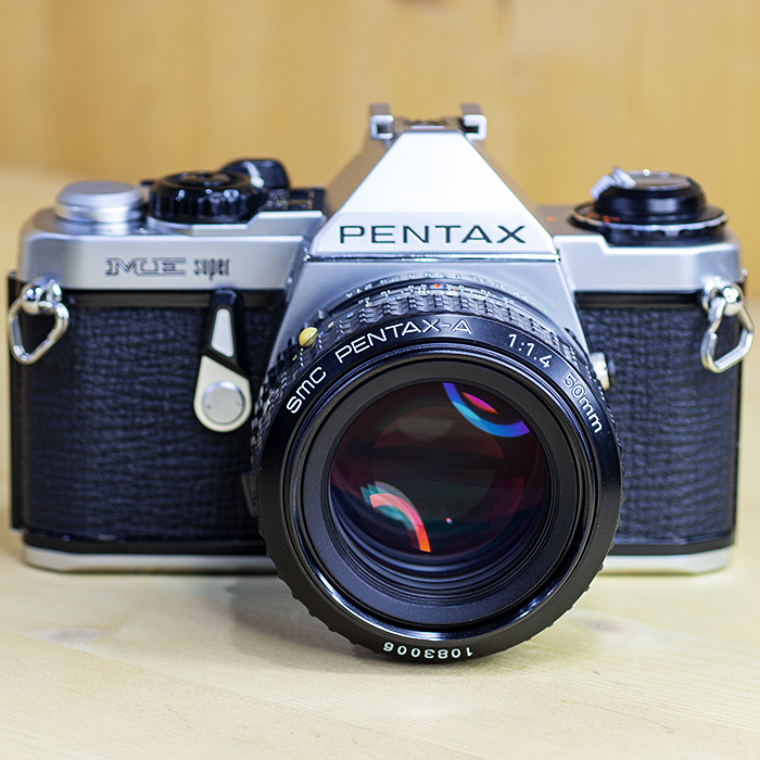 펜탁스 PENTAX ME Super +SMC PENTAX-A50mm 1:1.4 UV필타.스트렙/95%