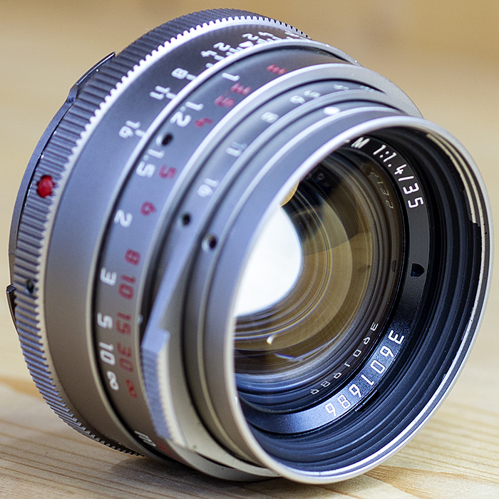 라이카 Leica SUMMILUX-M 35mm 1:1.4 Titanium (후드.필터)/97%