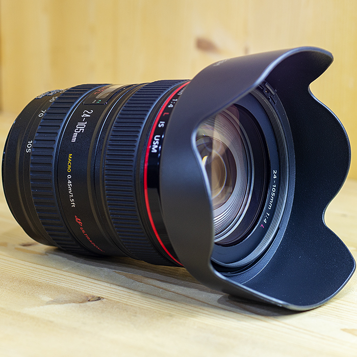 캐논 Canon EF 24-105mm 1:4L IS USM 정품(호환후드 .생산년도 UB12**)/97%