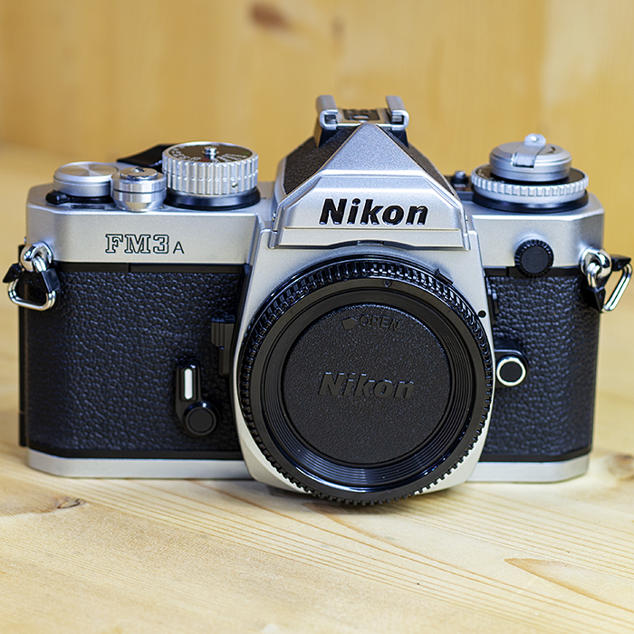 니콘 Nikon FM3A Silver SLR Film Camera .케이스 /98%