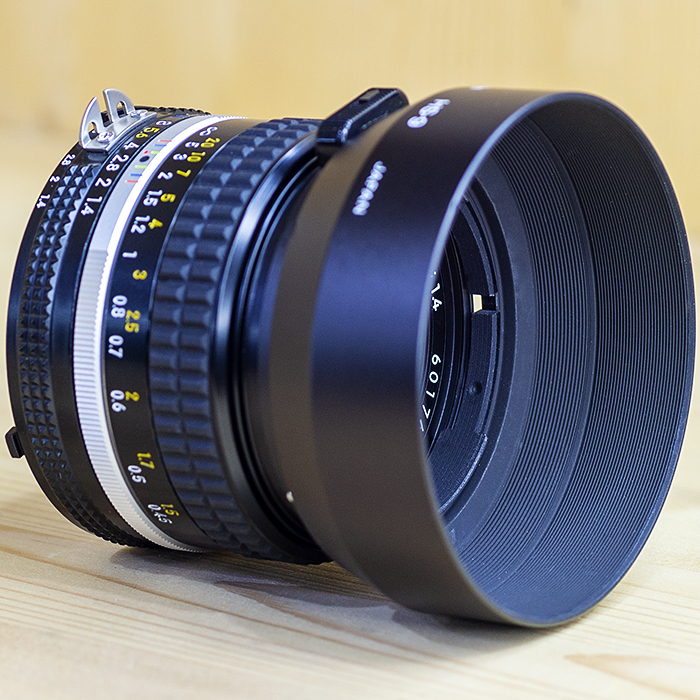 니콘 Nikon MF NIKKOR 50mm F1.4 Ais.(후드.UV필타) /99%