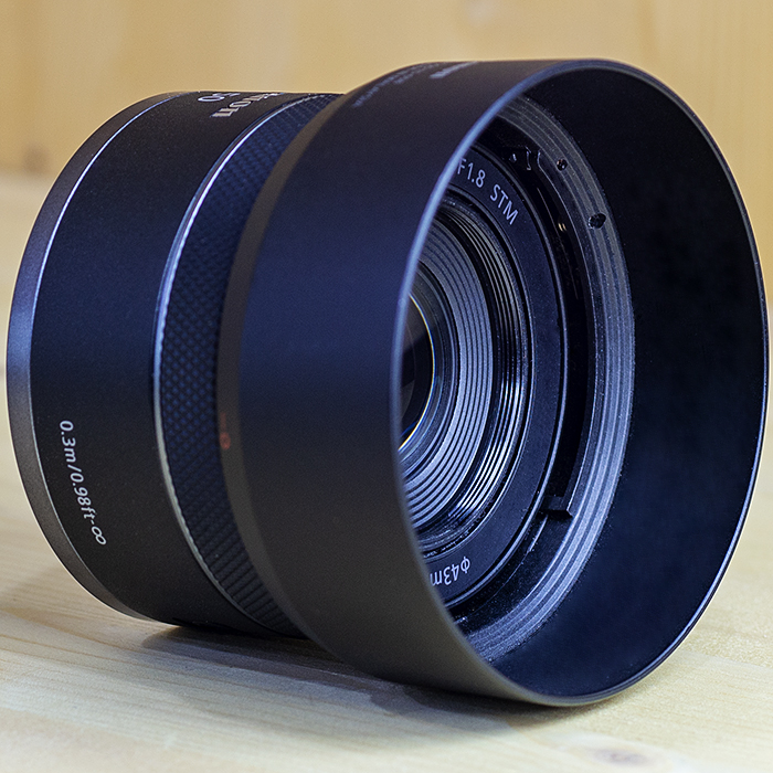 캐논 Canon RF50mm F1.8 STM (캐논코리아정품).후드/97%